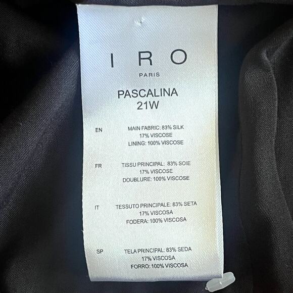 IRO Pascalina Textured Ruched Dress Size 38 US 8 Silk Blend Pink - Picture 12 of 13